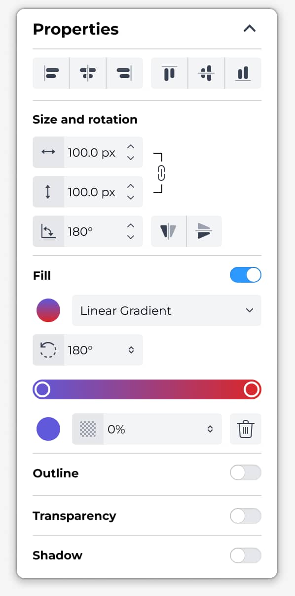 Enhance your designs with gradients, shadows, and effects