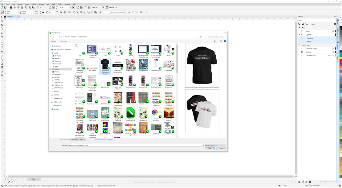 How to open a CDR file in CorelDRAW